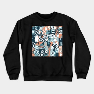 Colorful ingenuity - Abstract Mindset Seamless Pattern Crewneck Sweatshirt